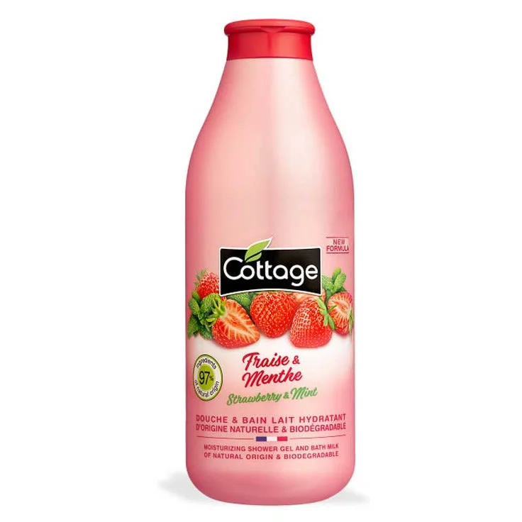 Cottage Idratante Doccia Latte Fragola & Menta 750ml