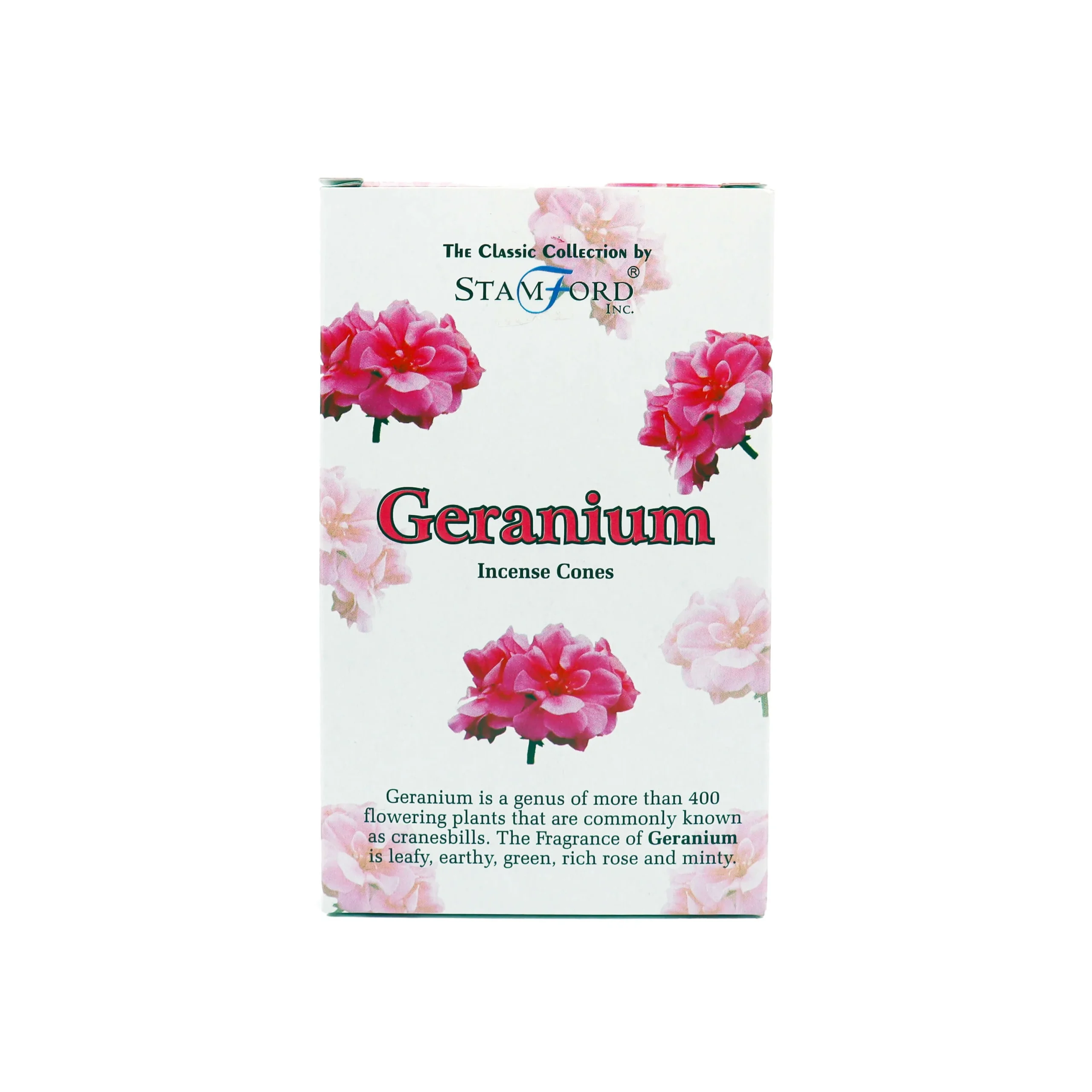 Geranio - Coni di incenso - Stamford - 15pz