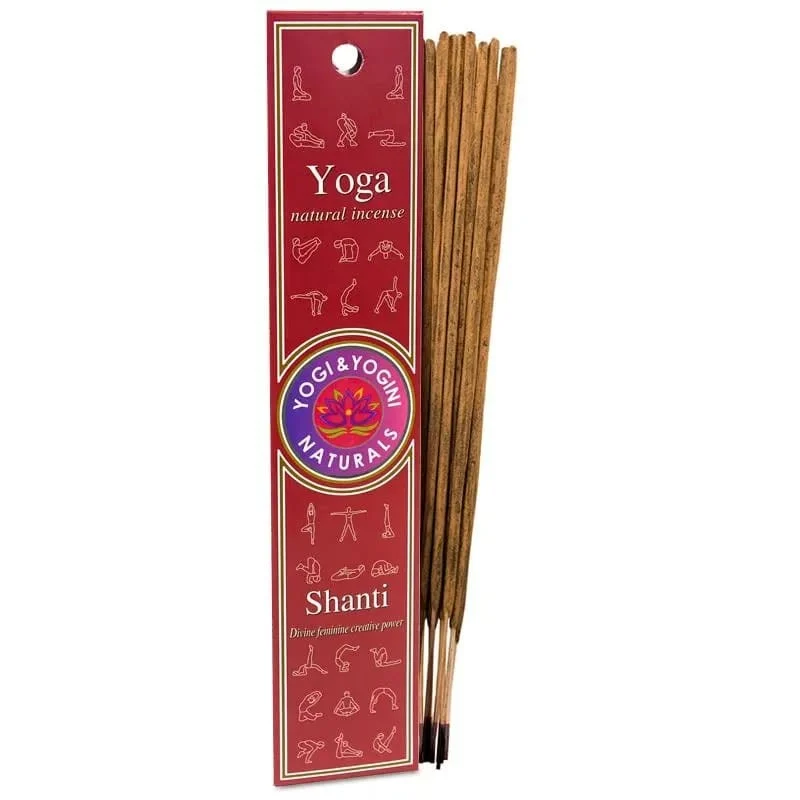 Shanti - Bastoncini di incenso per lo Yoga - Yogi & Yogini Naturals - 20g