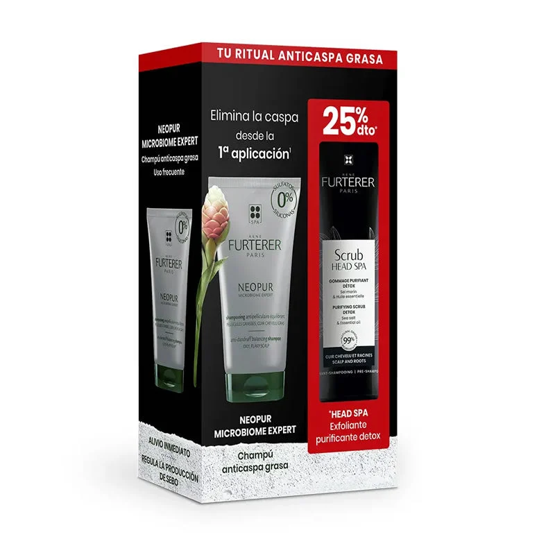 Rene Neopur Anti-Forfora Grassa Ritual Set 2 Pezzi 150ml
