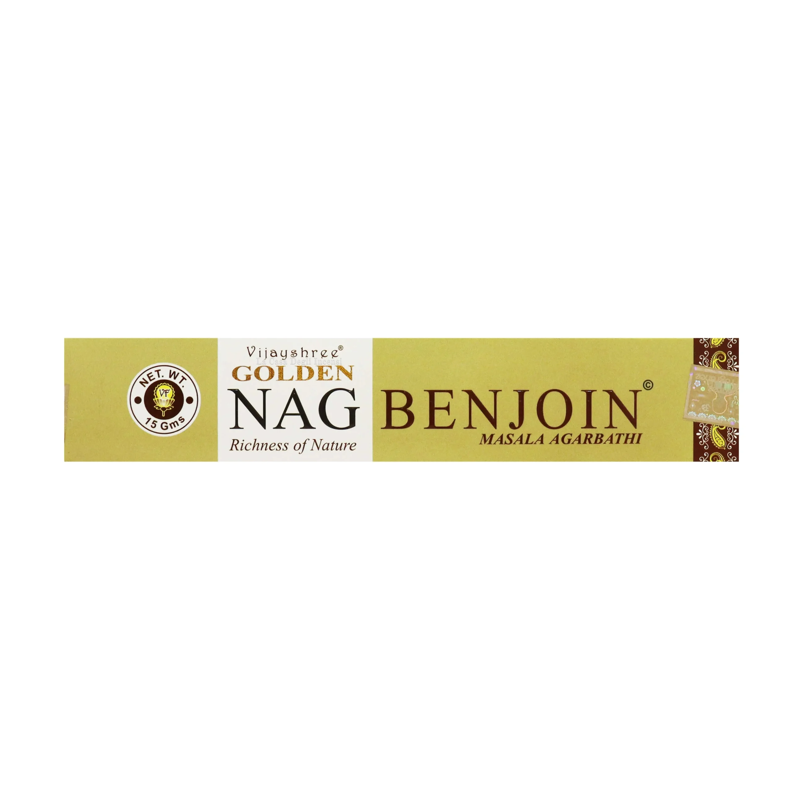 Benzoino - Bastoncini di Incenso - Vijayshree Golden Nag - 15g