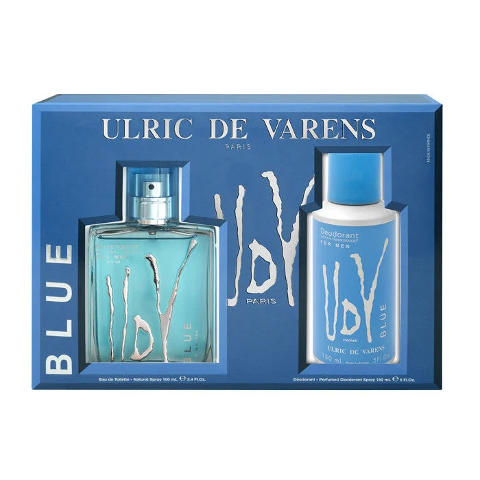 Ulric De Varens Blue Eau De Toilette Spray 100ml Set 2 Pezzi