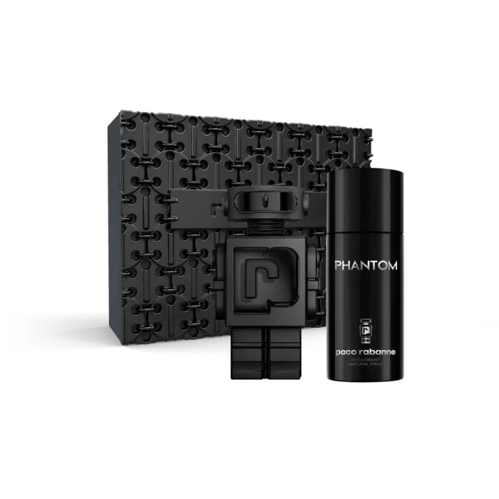Paco Rabanne Phantom Parfum Eau De Perfume Spray 100ml Set 2 pezzi Natale 2023