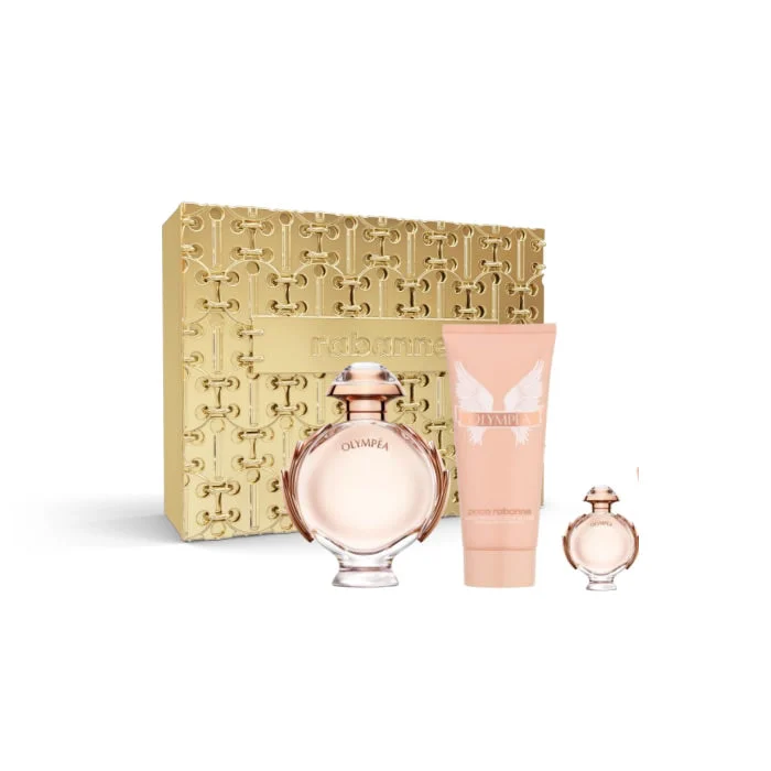Paco Rabanne Olympéa Eau De Perfume Spray 80ml Set 3 pezzi Natale 2023