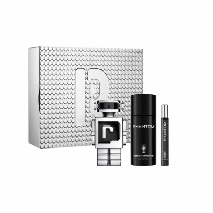 Paco Rabanne Phantom Eau De Toilette Spray Set 100 ml 3 pezzi