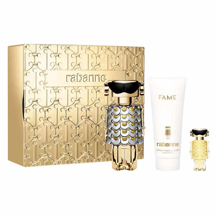 Paco Rabanne Fame Eau De Perfume Spray 80 ml Set 3 pezzi