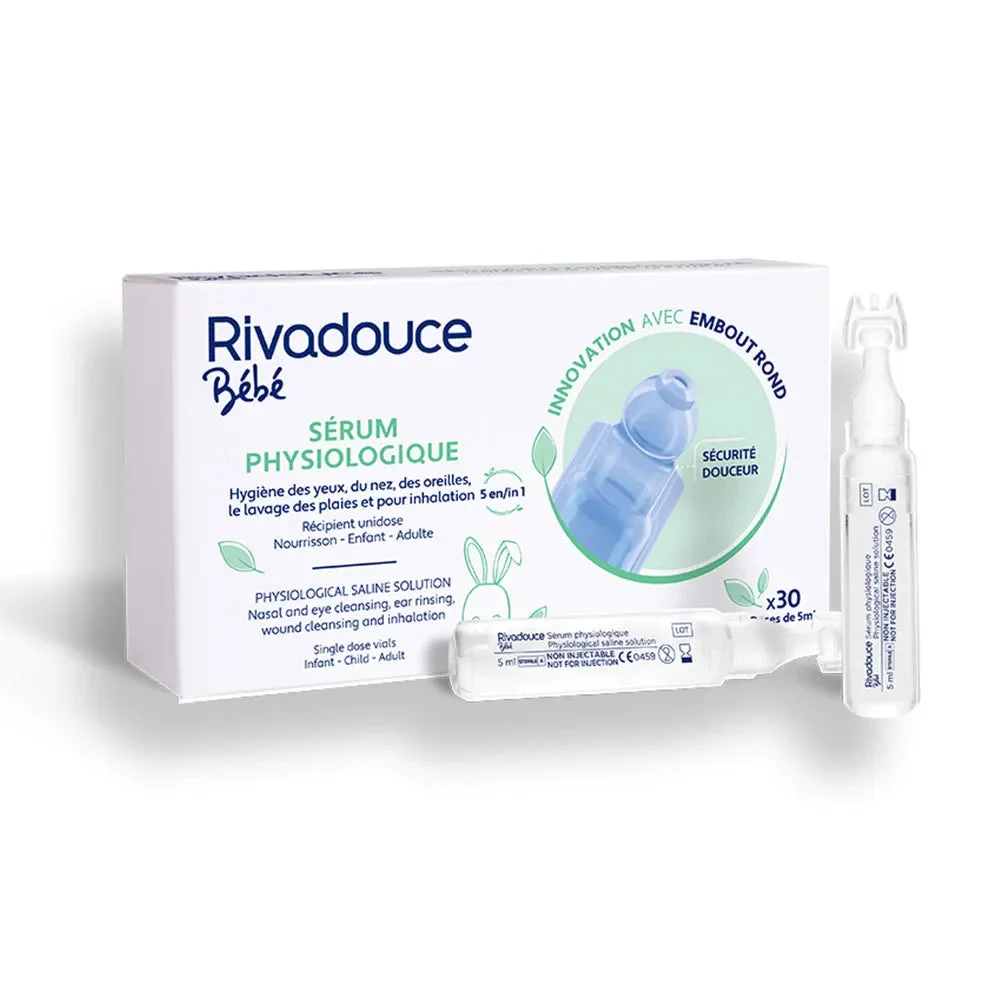 Rivadouce Siero Fisiologico Punta Tonda per Neonati