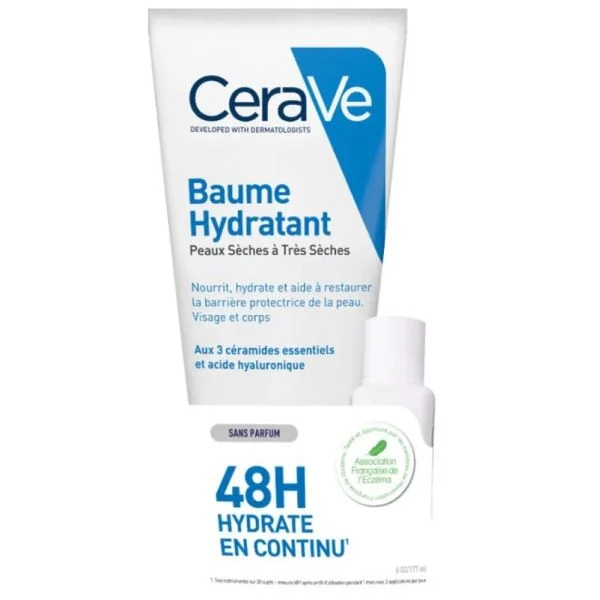 Cerave Balsamo Idratante viso e corpo per pelli da secche a molto secche + Mini Crema Lavante in omaggio 177ml