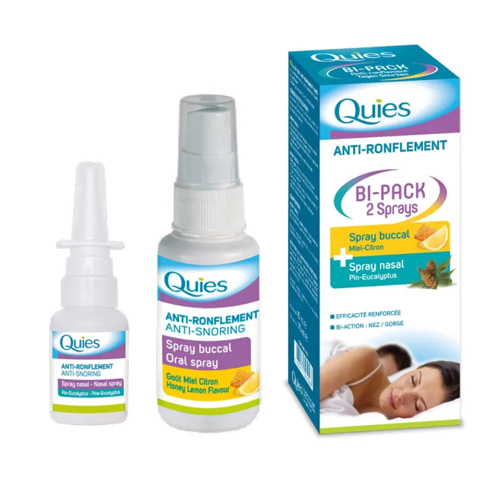 Quies Bi-pack Spray orale antirussamento 75ml + Nasale 15ml 75ml