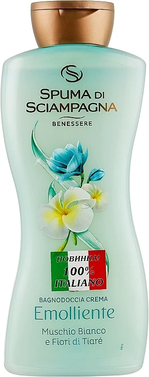 Crema-gel doccia "Muschio bianco e fiori di tiaré"
