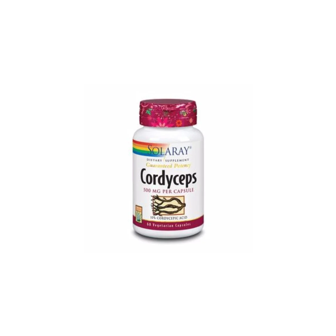 Estratto di Cordyceps Solaray 500 Mg 60 capsule