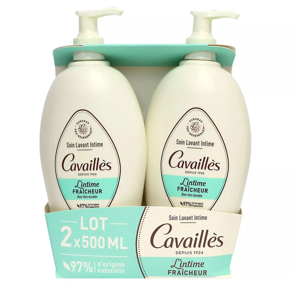 Cavaillès Intima Trattamento Lavante Naturale Freschezza 2x500ml