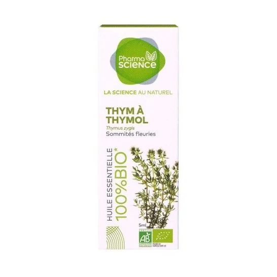 Pharmascience Thyme Essential Oil Thymol Organic 5ml