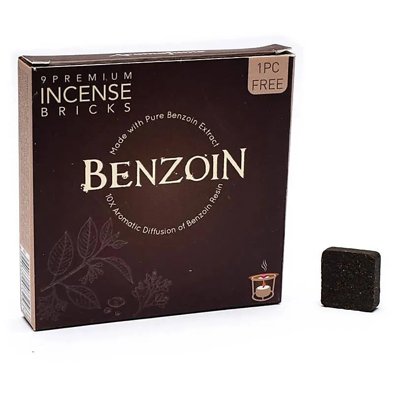 Benzoino - Mattoncini di incenso - Aromafume - 9 Pezzi
