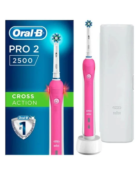 Oral B Pro 2 2500 Bonus Travel Case (pink)