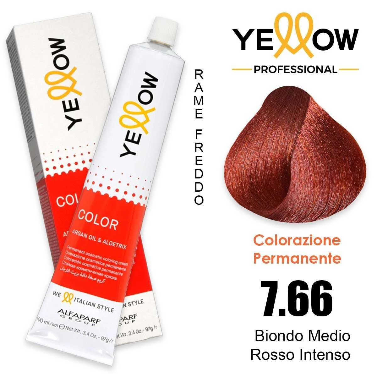 ALFAPARF YELLOW COLOR pemanente 7.66 100ml