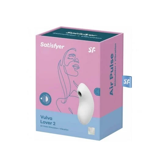 Satisfyer Vulva Lover 2 Stimulator & Vibrator White 1 Unità