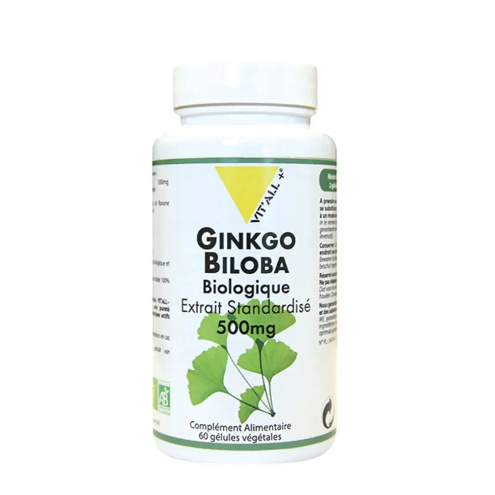Vit'All+ Ginkgo Biloba Bio Estratto Standardizza 500mg 60 Capsule