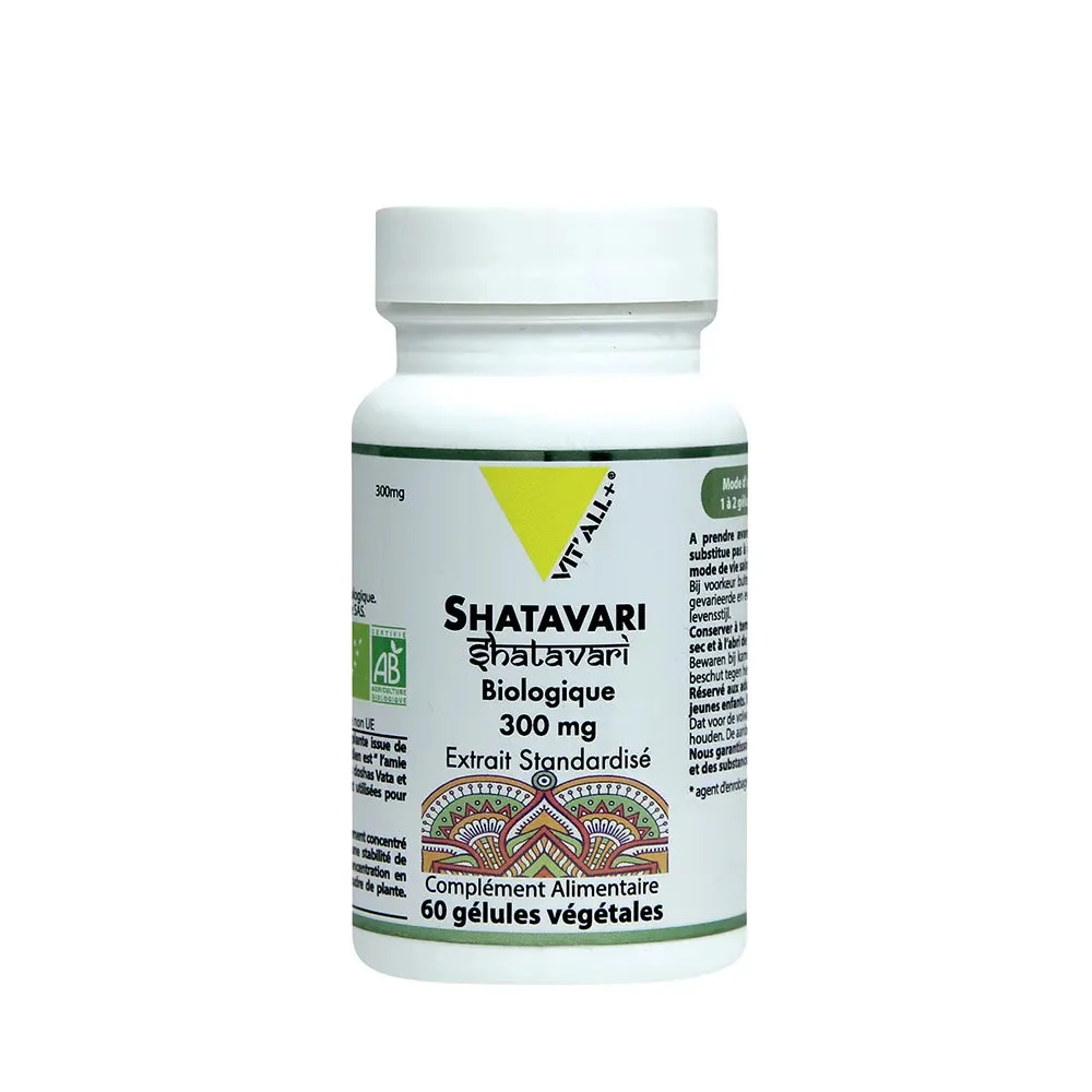 Vit'All+ Shatavari Biologica 300mg Estratto Standardizza 60 Capsule