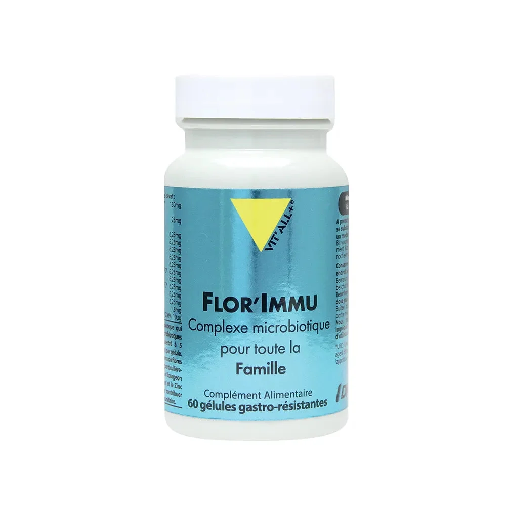 Vit'All+ Flor'Immu Complesso Microbiotico per tutta la famiglia 60 capsule