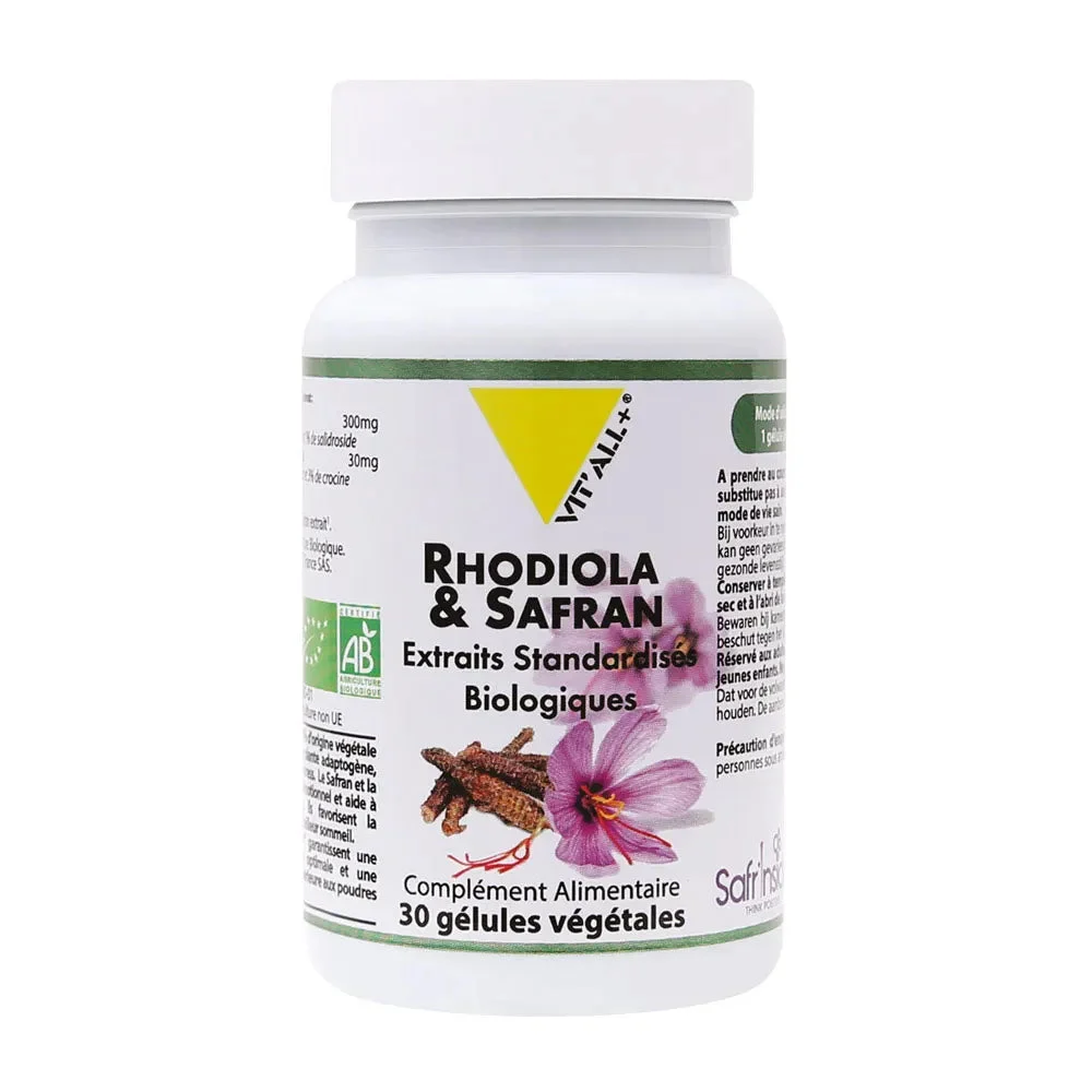Vit'All+ Rodiola & Zafferano Bio 30 capsule vegetali