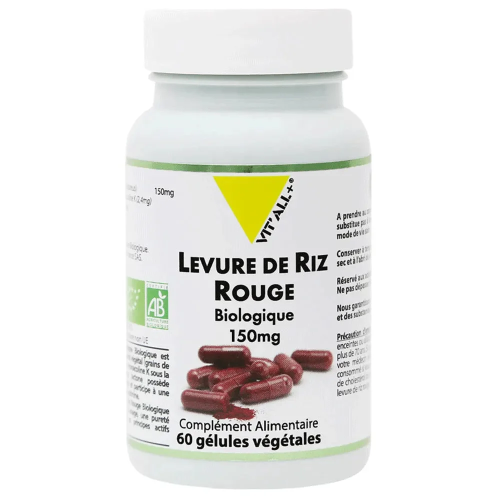 Vit'All+ Lievito di Riso Rosso Biologico 150mg 60 capsule