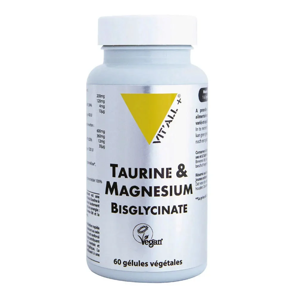 Vit'All+ Taurina & Magnesio Bisglicinato 60 capsule vegetali