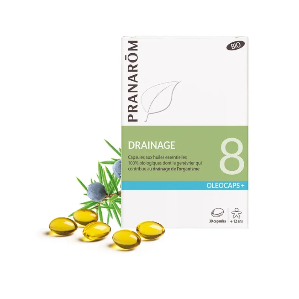 Pranarôm Oleocaps N°8 Drenaggio Bio 30 Capsule