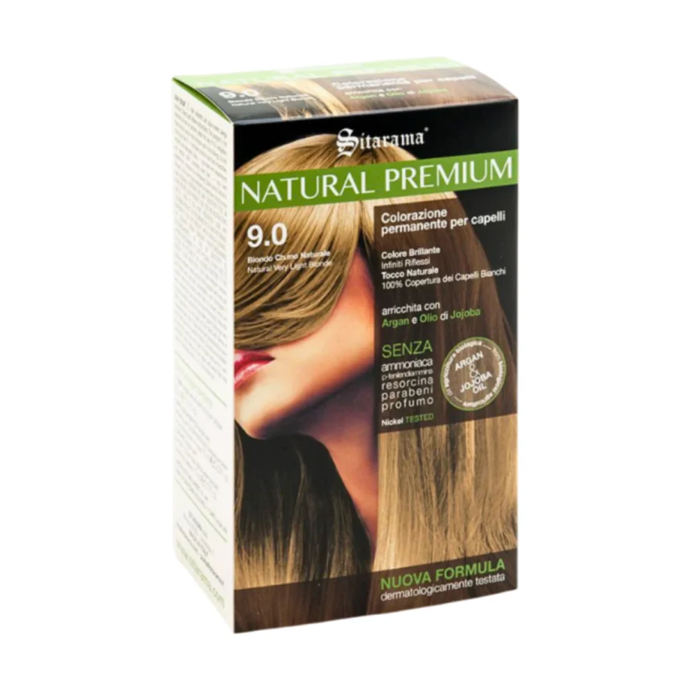 Sitarama Naturidea 9.0 Colorazione Permanente Delicata Biondo Chiarissimo Naturale Luminoso e Uniforme Promozione