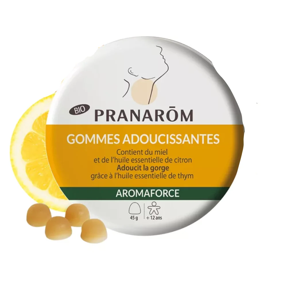 Pranarôm Aromaforce Gomme Ammorbidenti Bio Miele Limone 45g