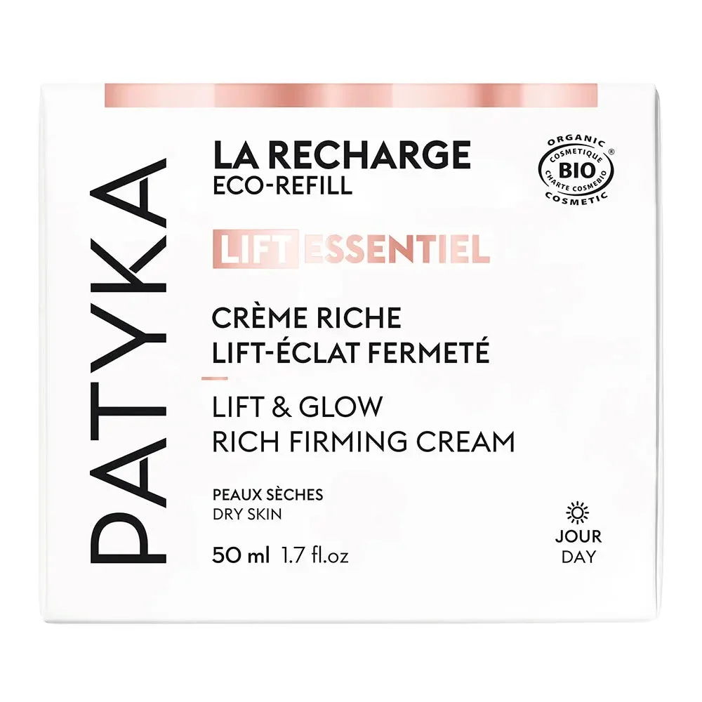 Patyka Lift Essential Ricarica Crema Ricca Lift Luminosità Rafforzamento Bio Pelli Secche