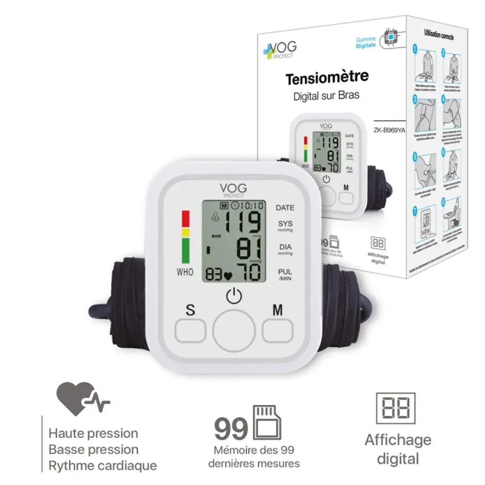 Vog Protect Misuratore di pressione digitale da braccio ZK-B869YA