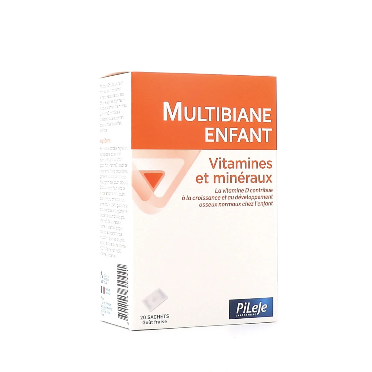 Pileje Multibiane Bambini Vitamine e Minerali Gusto Fragola 20 Bustine