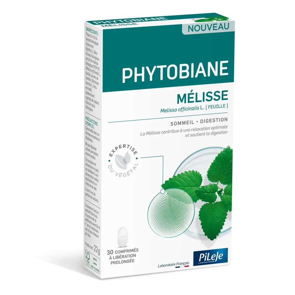 Pileje Phytobiane Mélisse Sonno e digestione 30 compresse