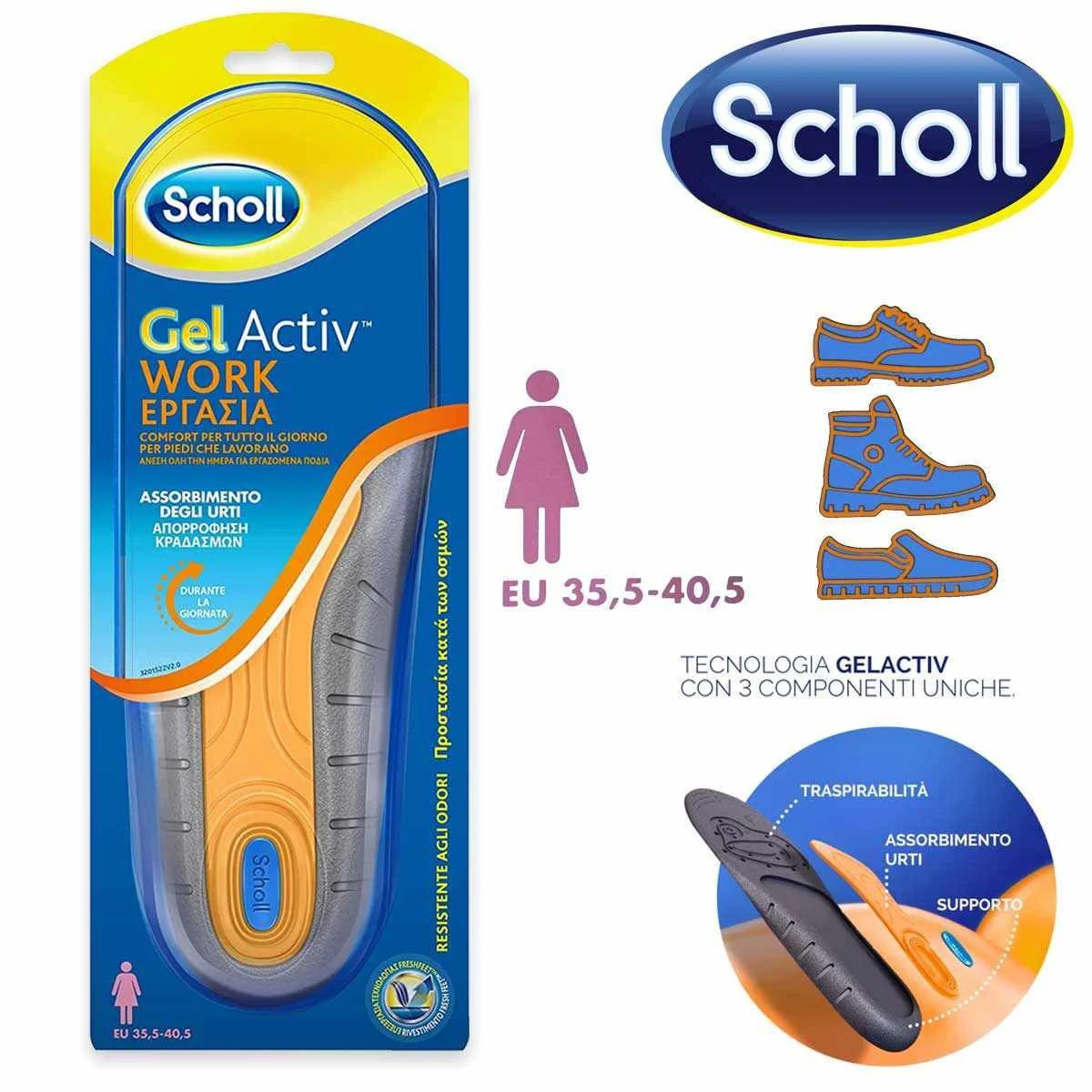 Scholl soletta work donna diretta