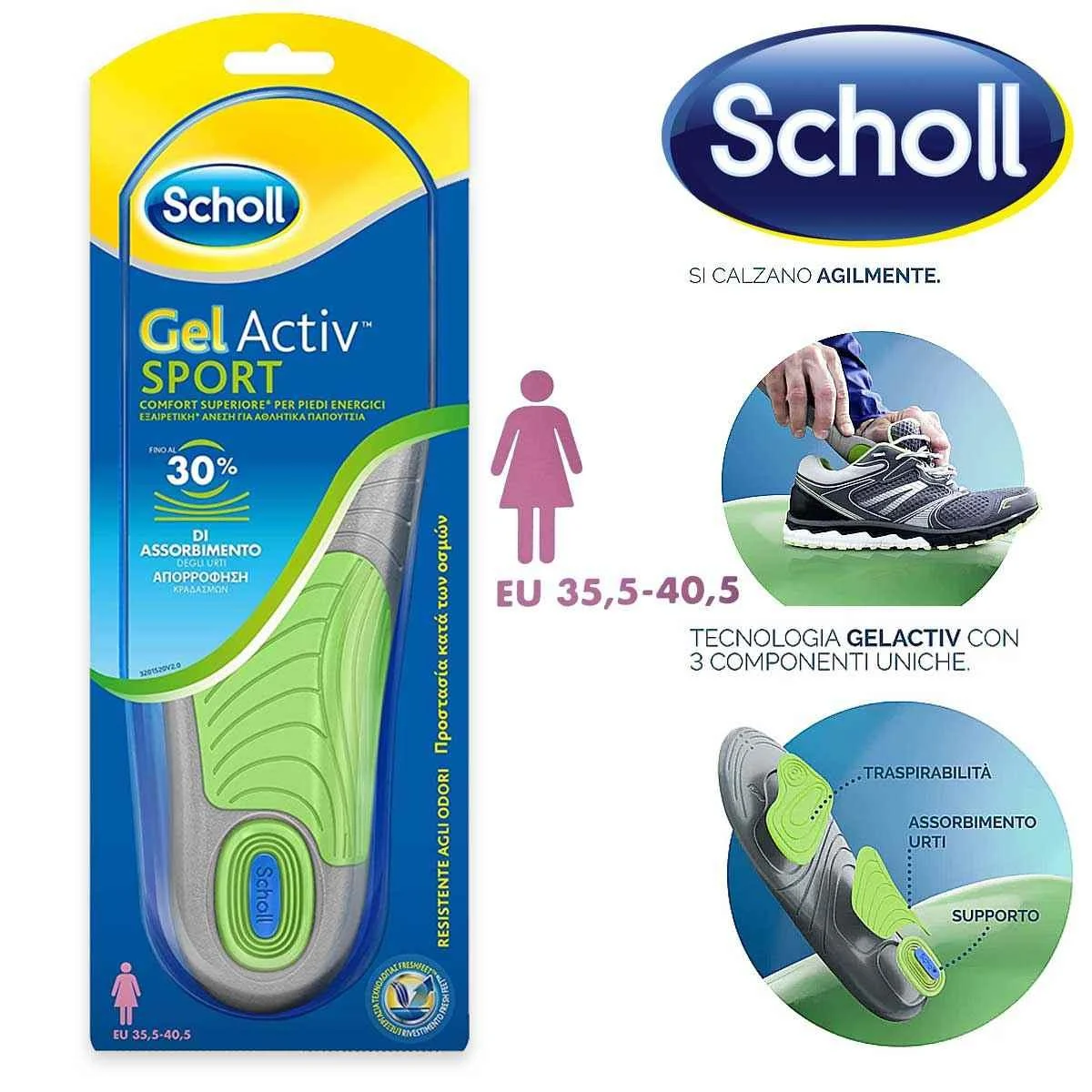 Scholl soletta sport donna diretta