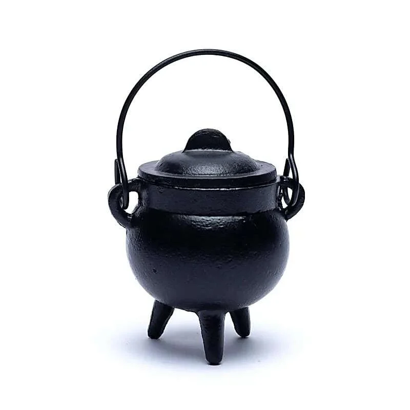 Calderone in Ghisa per Incensi e Rituali – 9 x 8 cm