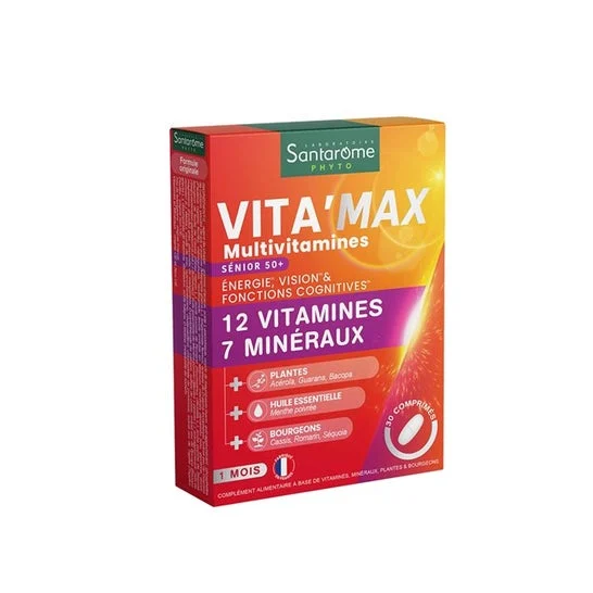 Santarome Vita'Max Senior 50+ Multivitaminas 30comp