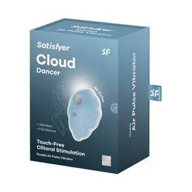 Satisfyer Cloud Dancer Double Air Pulse Vibrator Blue 1ud