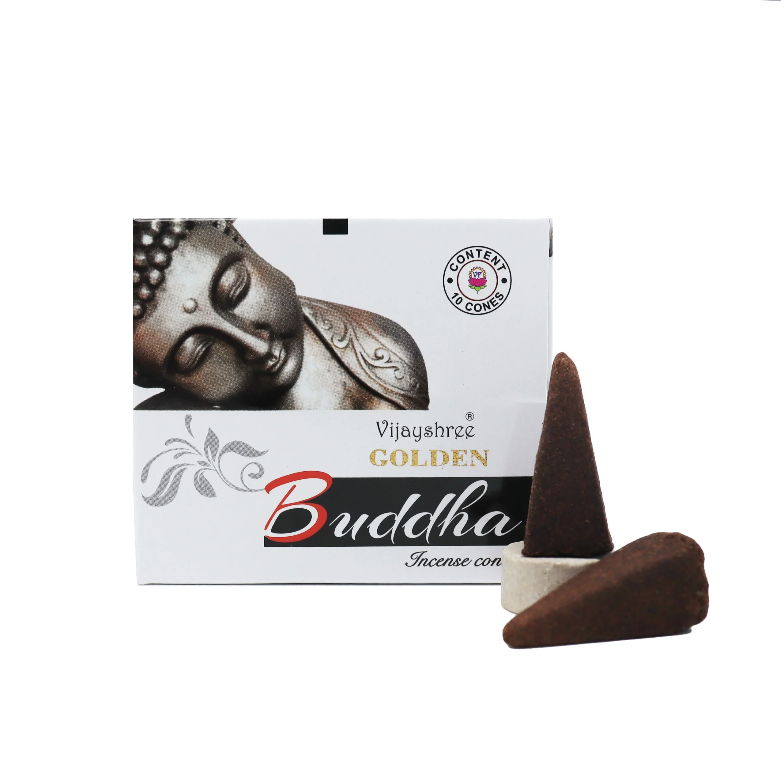 Buddha - Coni di Incenso - Vijayshree Golden Nag - 10pz