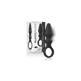 Black&Silver Ozzy Potente Plug Anal Silicona 1ud
