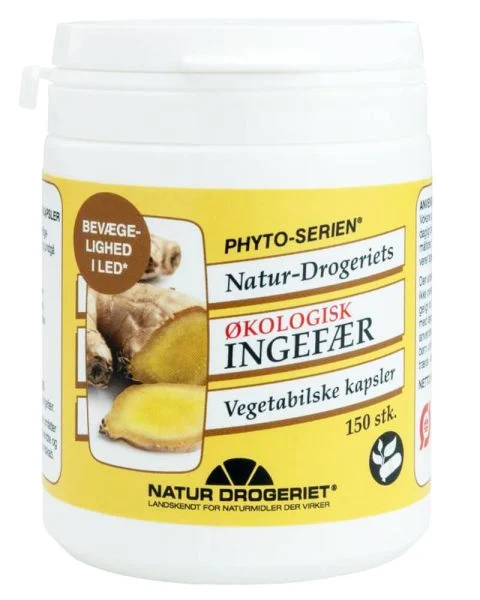 Natur Drogeriet Økologisk Ingefær Vegetabilske Kapsler