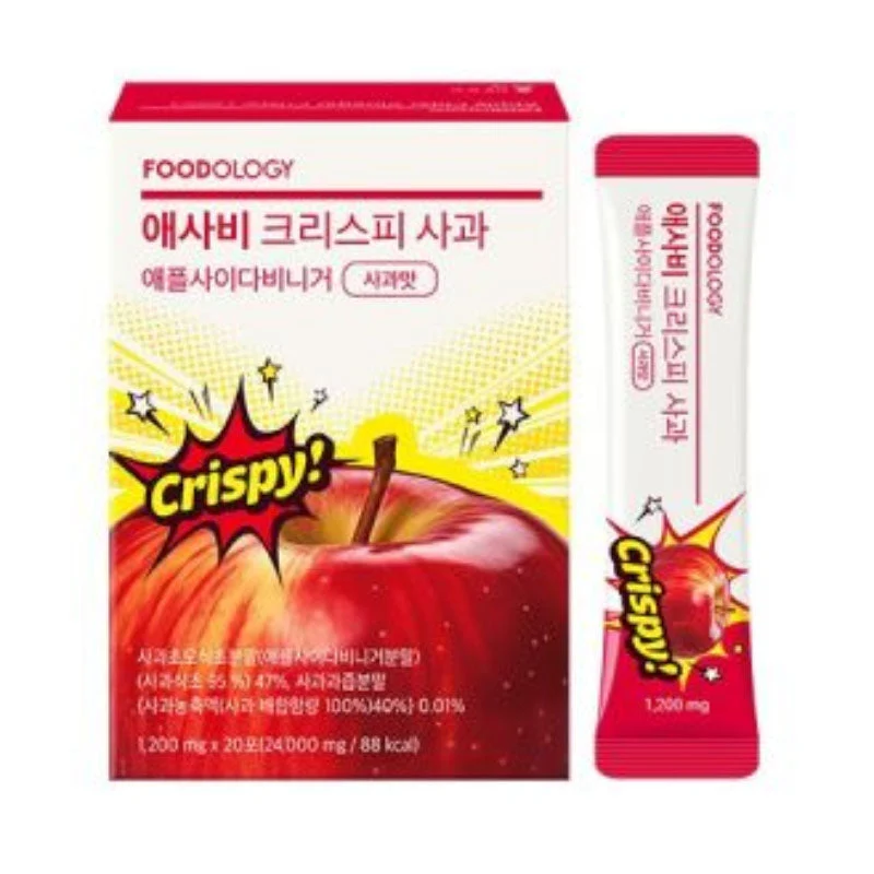 Bastoncini croccanti all'aceto di mele (2000 mg x 20 bastoncini)