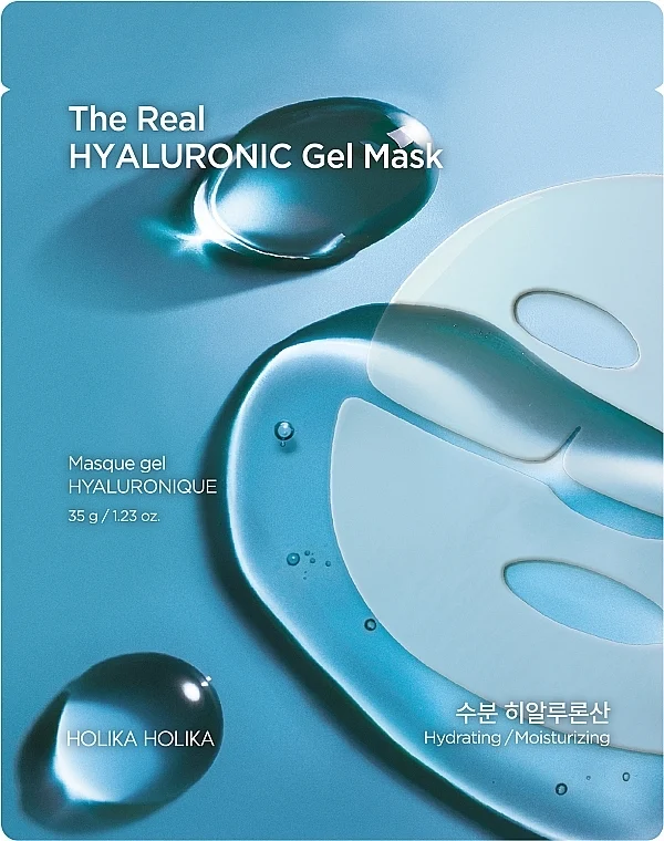Maschera viso in gel con ialurone