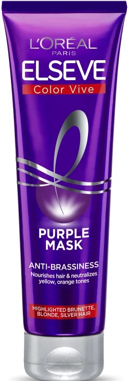 Maschera neutralizzante antigiallo per capelli grigi, decolorati o con mèches