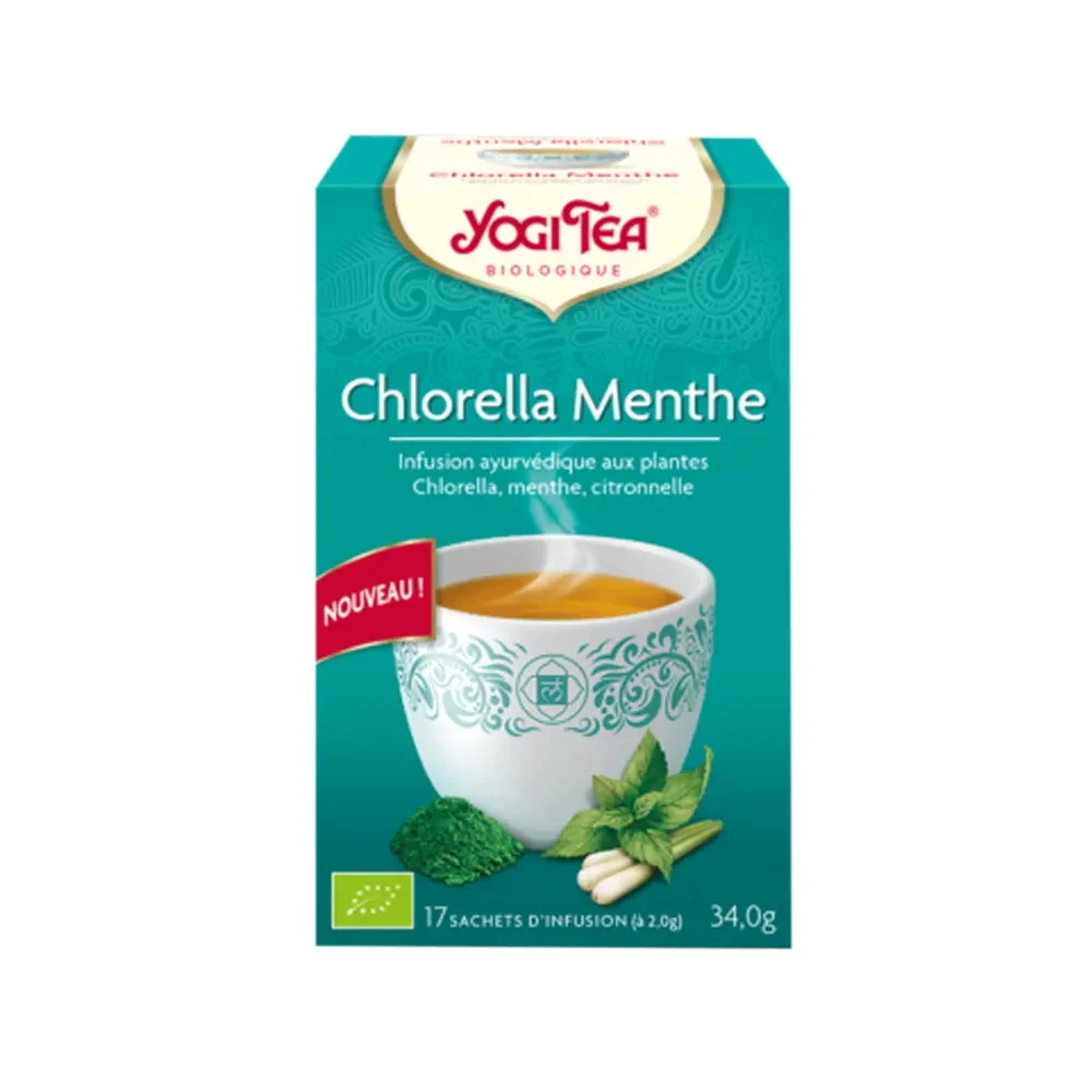 Yogi Tea Clorella Menta 17 Bustine Di Infuso Ayurvedico Bio