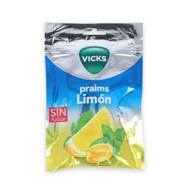 Vicks Lemon Hard Candy con Mentolo 1 Sacchetto 72g