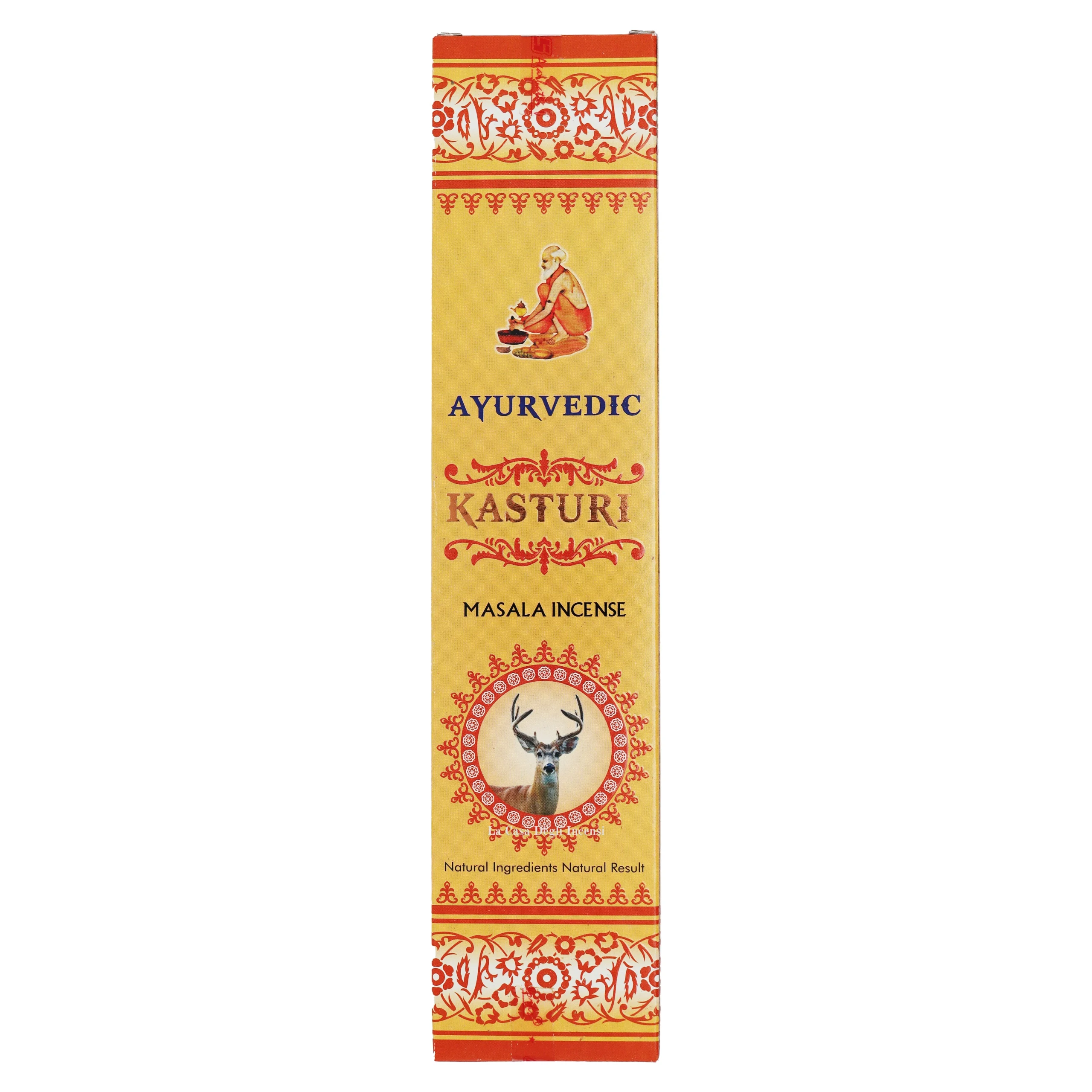 Kastoori (Muschio) - Bastoncini di incenso Ayurvedic - 15g