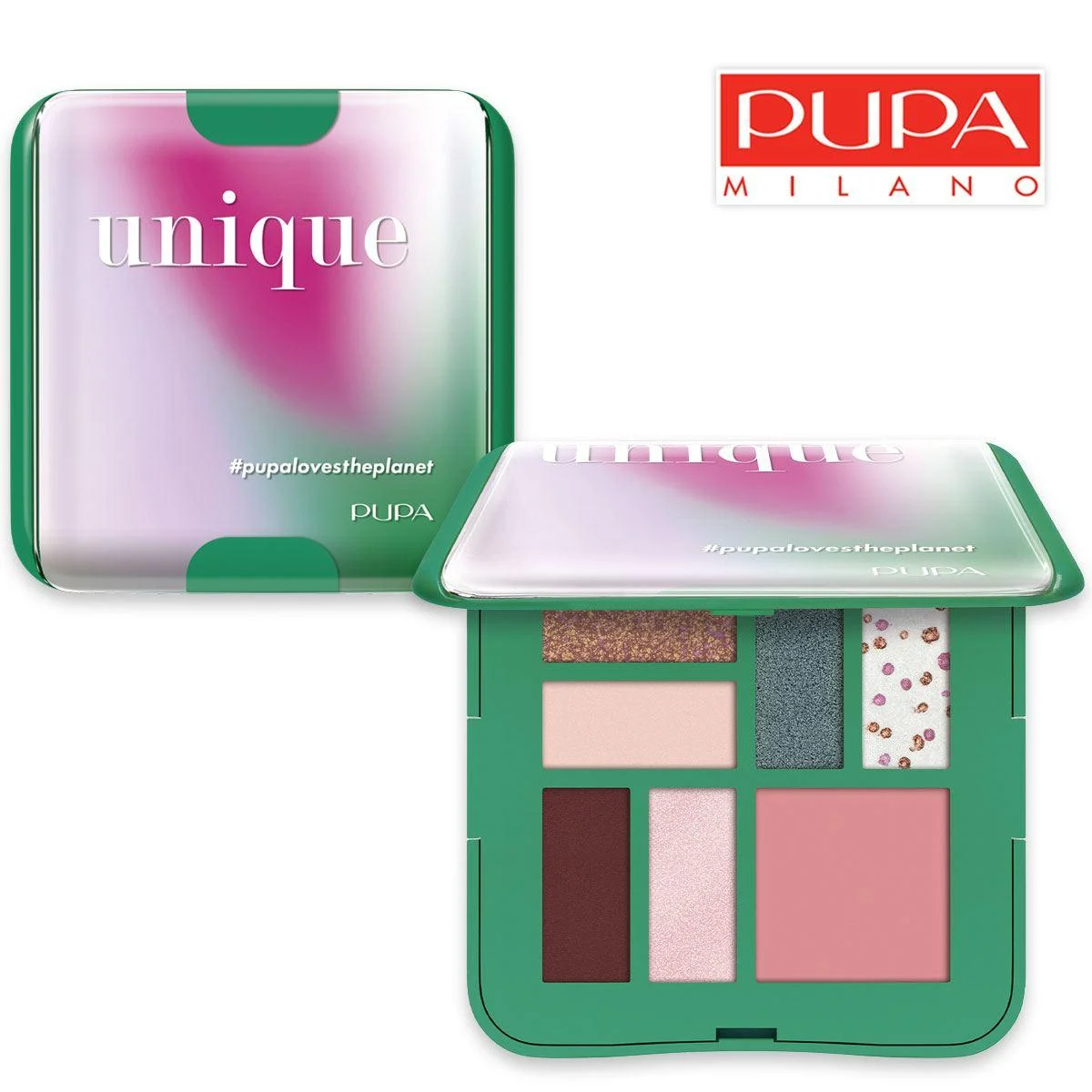 Pupa Life nella palette di colori unica 001 smeraldo