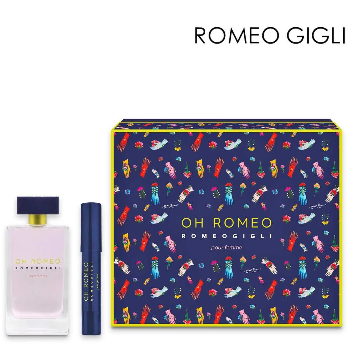 Romeo gigli oh romeo cofanetto regalo (edp 75ml + penna profumo solido)